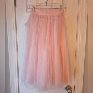 Elegant Pink Tulle Skirt